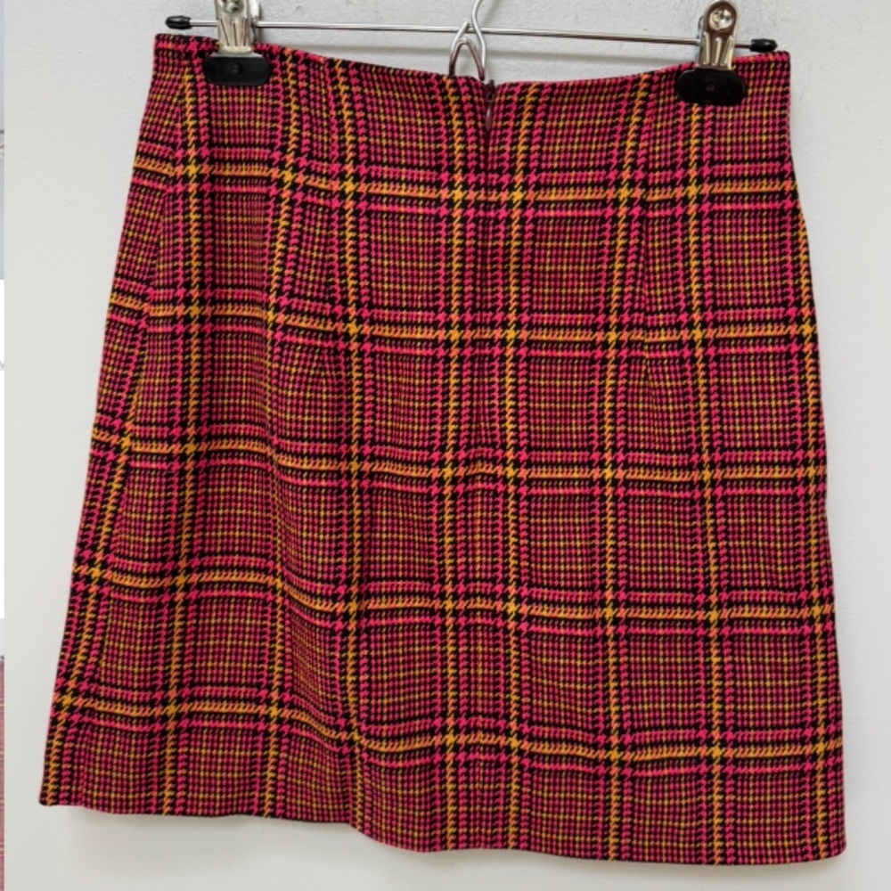 Red Plaid Mini Skirt in Small - Picture 3 of 5